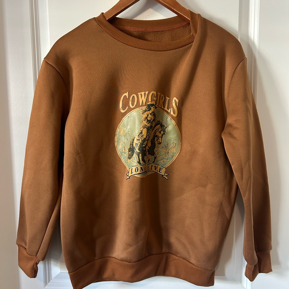 Cowgirls Brown Sweatshirt